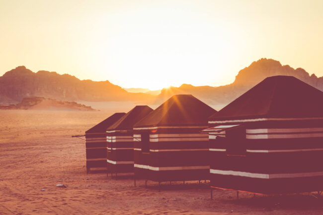 wadi rum bedouin desert camp jordan
